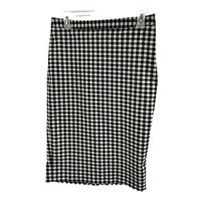The Limited Women’s Size 8 Pencil Skirt Black White Gingham Check Office Work